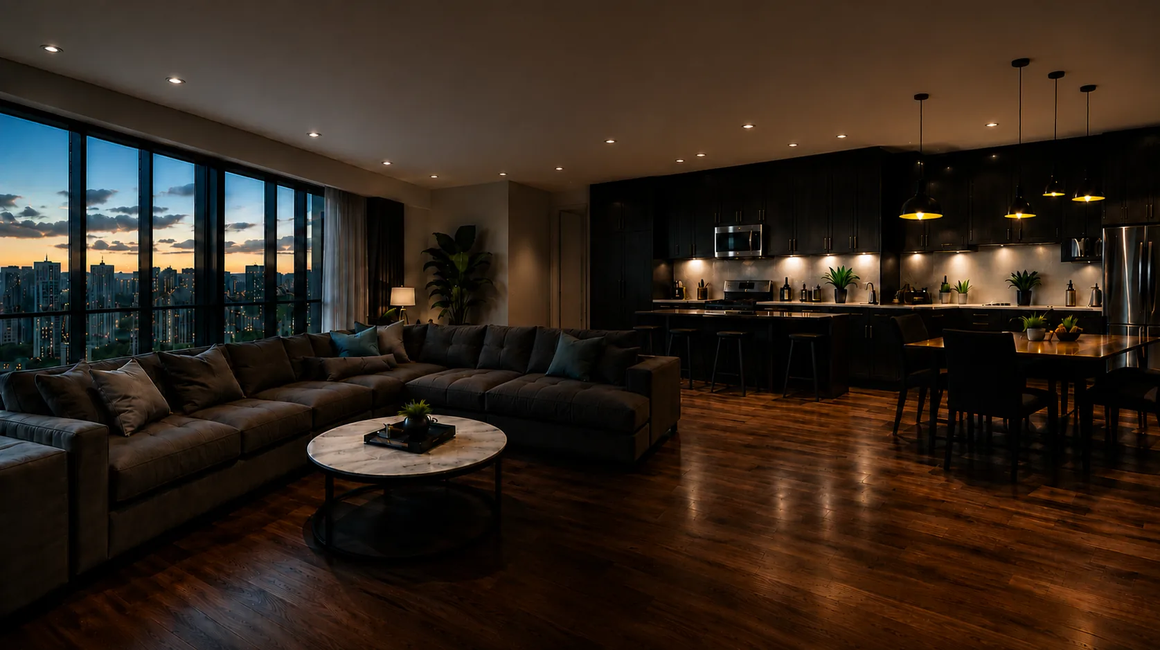 Luxury short term rental interior